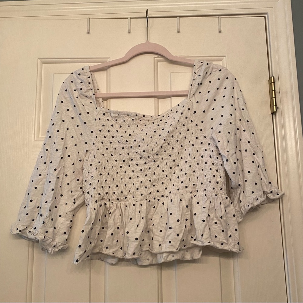 American Eagle Peplum long sleeve top